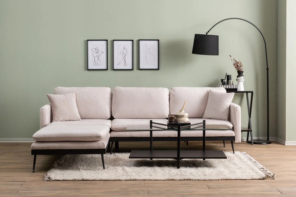 Sofá de Canto Reya – Ecru – 180x85 cm