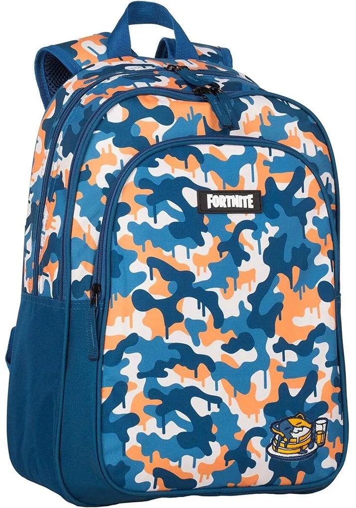 Mochila Escolar Fortnite Azul Camuflagem (42 X 32 X 20 cm)