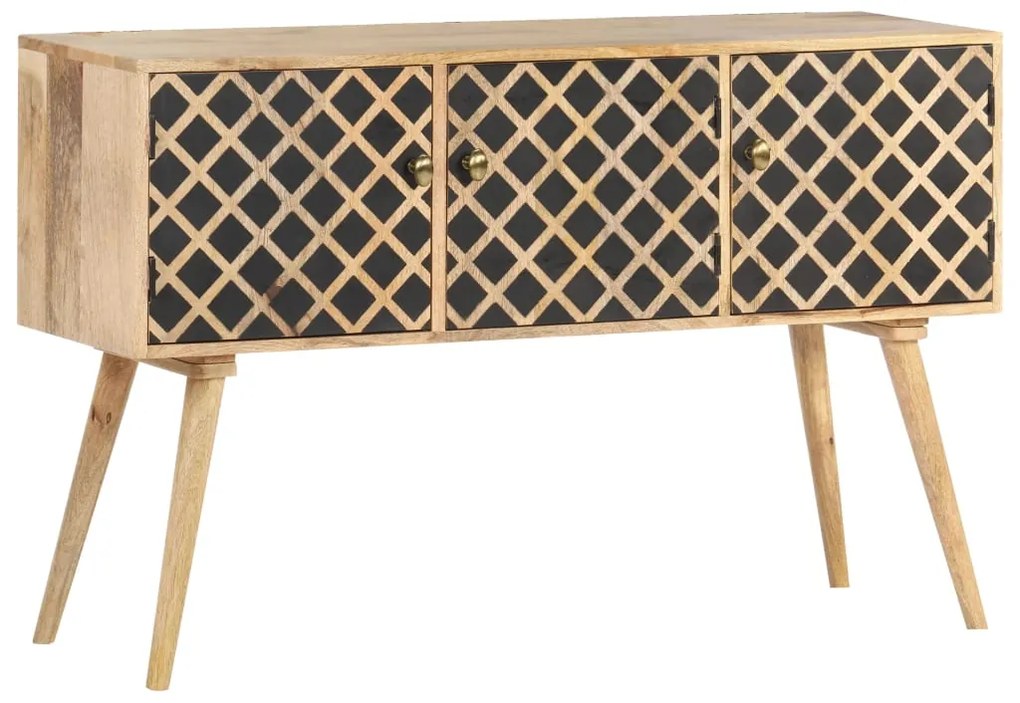 vidaXL Aparador 118x35x75 cm madeira de mangueira maciça