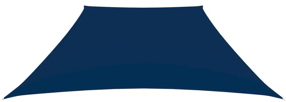 Para-sol estilo vela tecido oxford trapézio 3/5x4 m azul