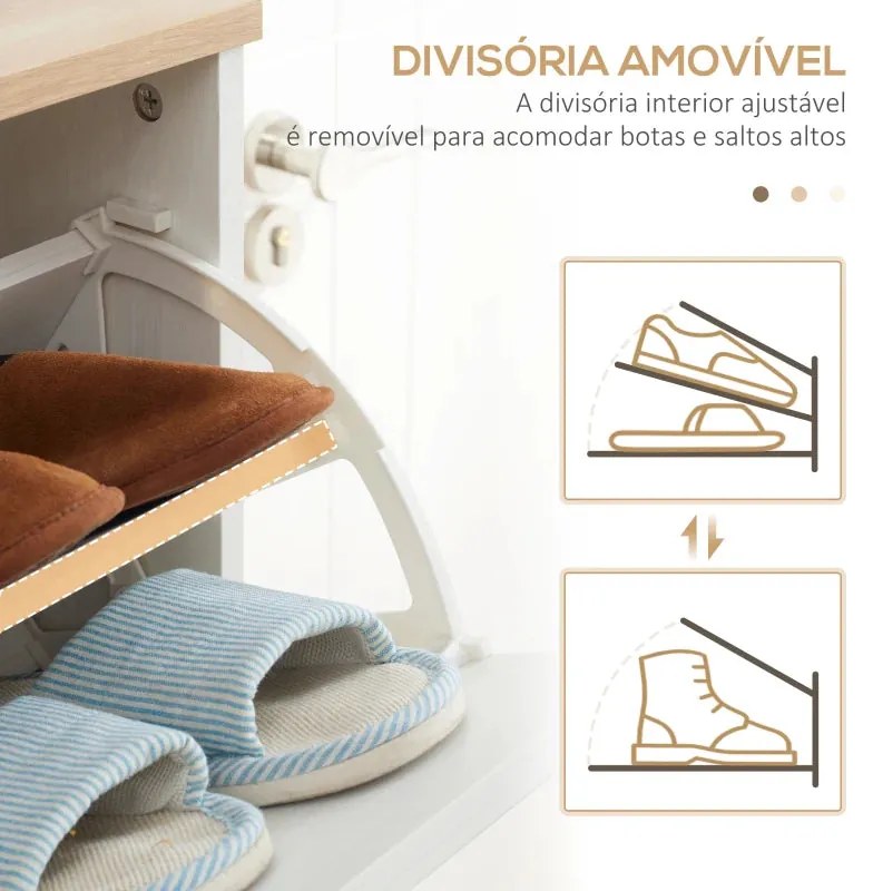 Sapateira Maurice com 3 Gavetas - Design Nórdico