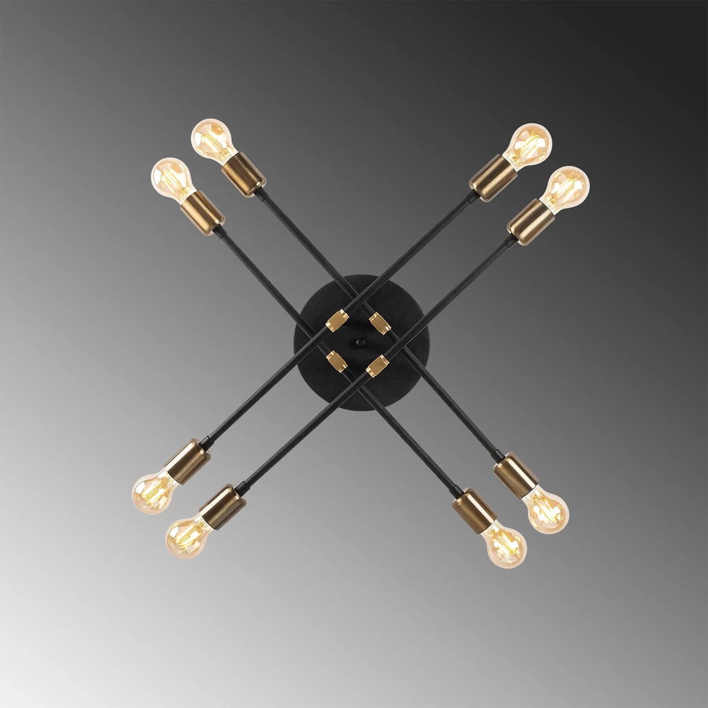 Chandelier Exhaust – Preto – 67 x 67 cm