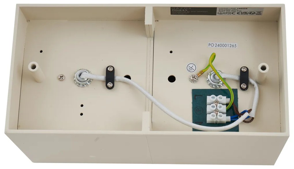 Foco de Parede Moderno Bege G9 Ajustável 2 Luzes - Box