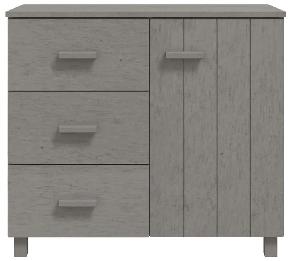 Aparador HAMAR 90x40x80 cm pinho maciço cinza-claro