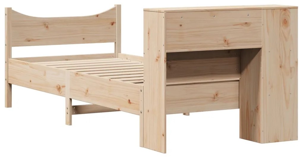 Cama sem colchão 90x190 cm madeira de pinho maciça