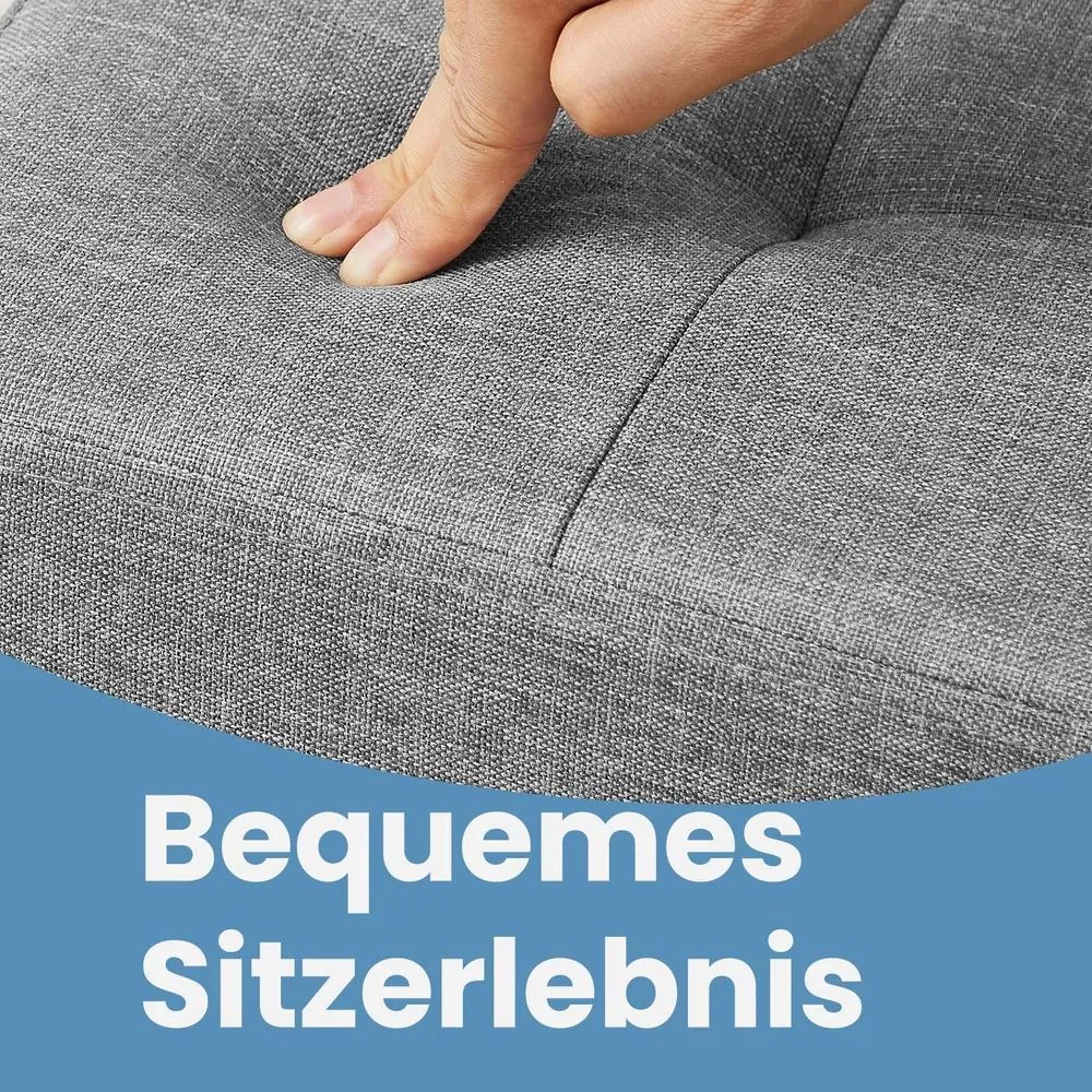 Banco com espaço de arrumação 38 x 76 x 38 cm cinzento