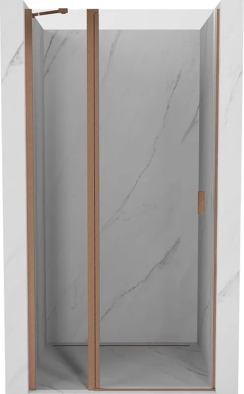 Mexen Mist porta de duche de abrir 70 cm, transparente, cobre escovado - 8A4-070-000-65-00