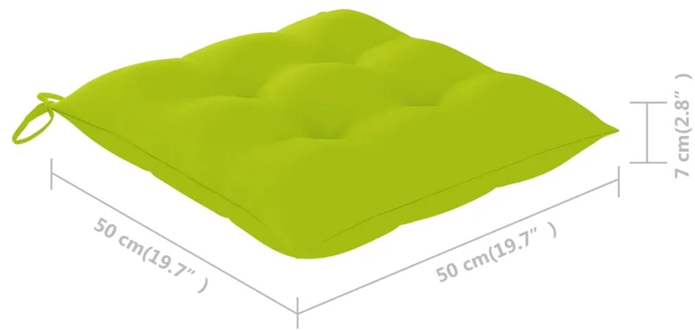 Cadeiras de jardim empiháveis c/ almofadões 8 pcs teca maciça