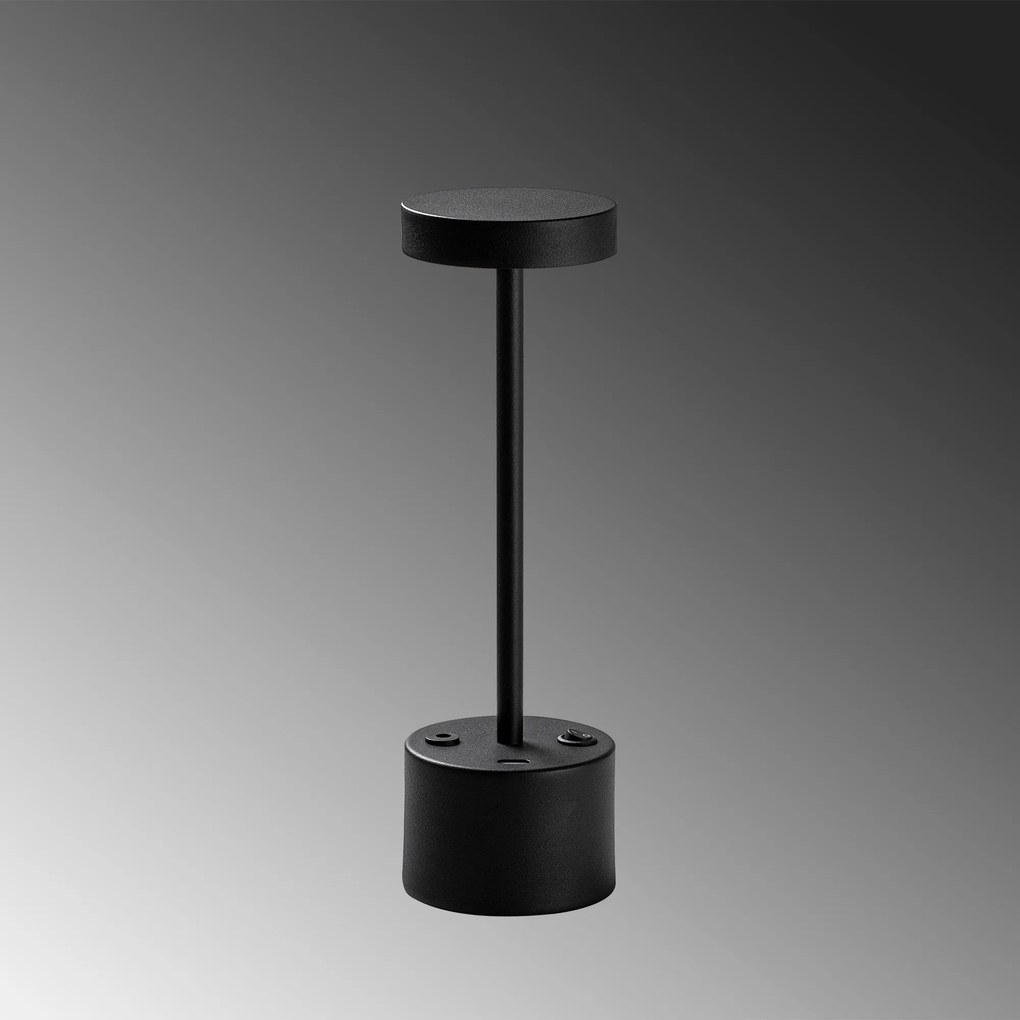 Candeeiro de Mesa Keyf – Preto – Diâmetro 9 cm Altura 28 cm
