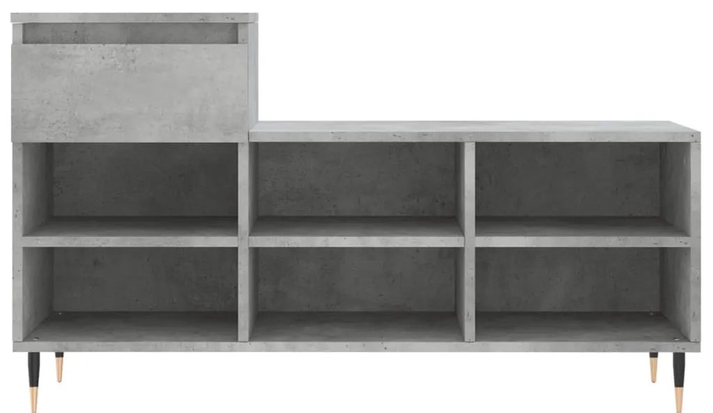 Sapateira 102x36x60 cm derivados de madeira cinzento cimento