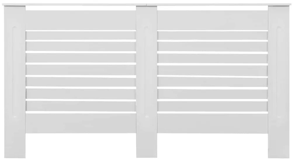 Cobertura de radiador 152x19x81,5 cm MDF branco