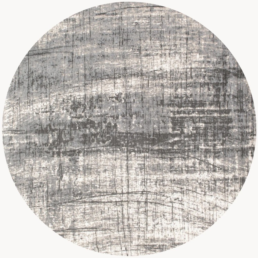Tapete redondo lavável em jacquard para interior e exterior Griff