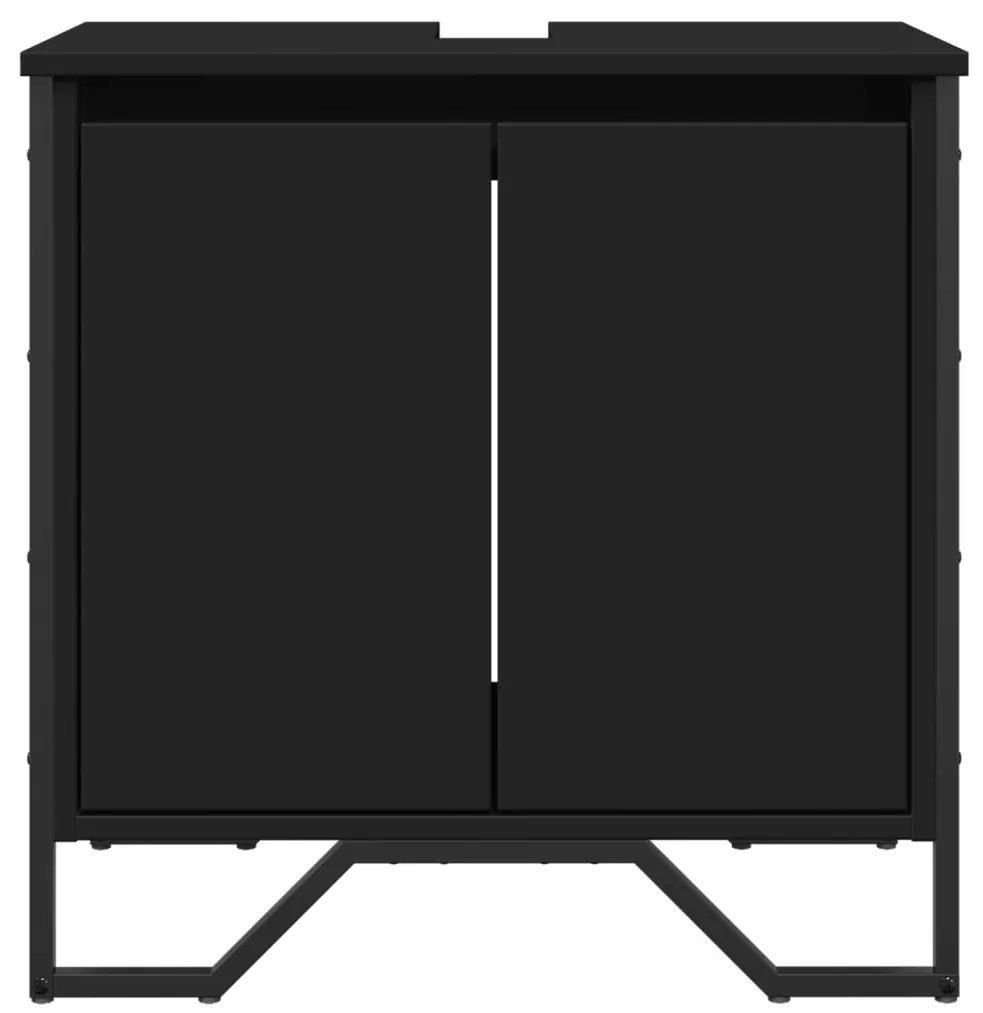 Móvel para lavatório 60x35x60 cm derivados de madeira preto