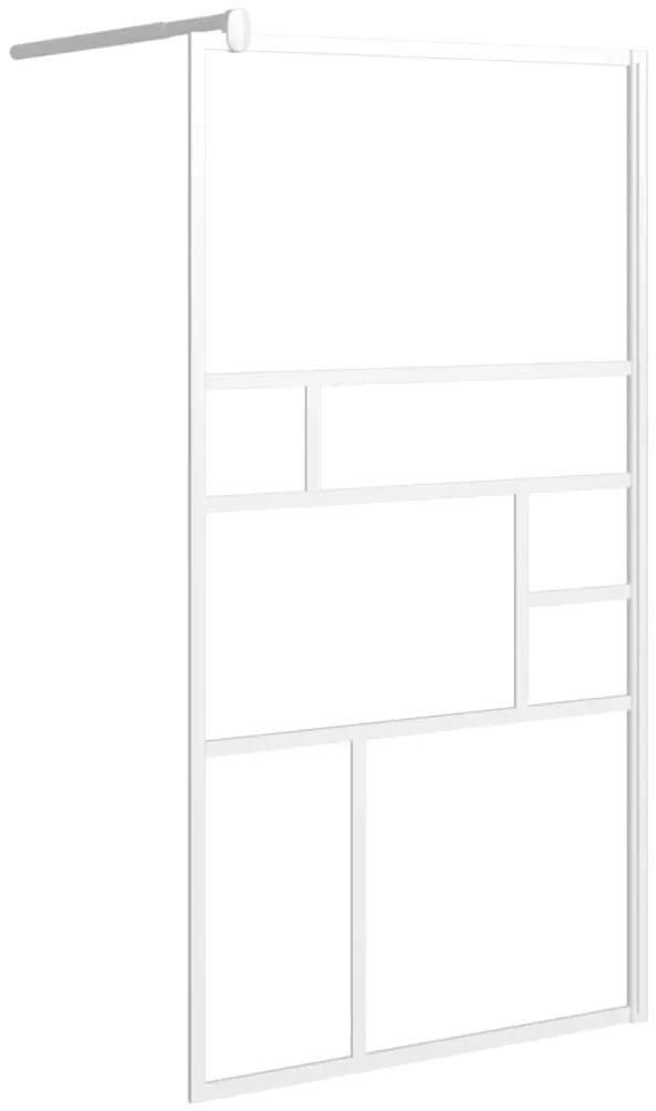 Divisória de chuveiro 100x195 cm vidro ESG branco