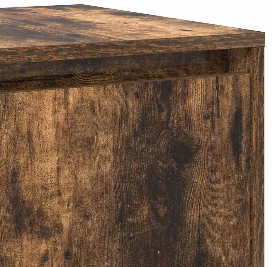 Buffet vidaXL Carvalho fumado Madeira 135 x 41 x 75 cm Armazenamento