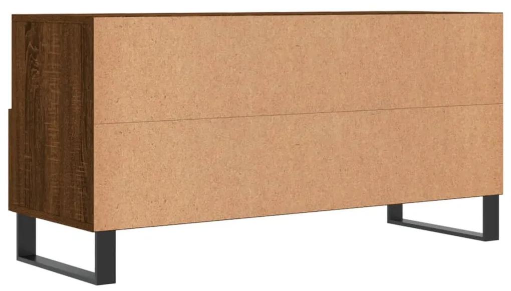 Móvel de TV 102x36x50 cm derivados de madeira carvalho castanho