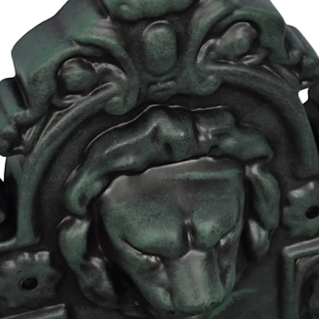 Fonte de parede com design cabeça de leão