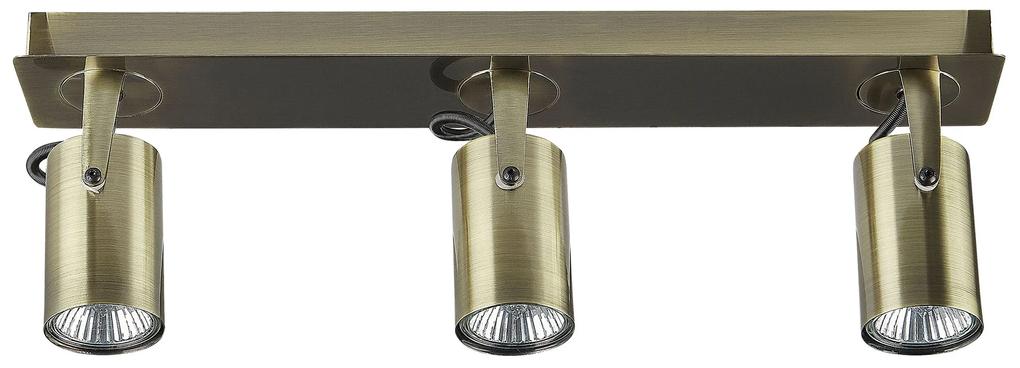 Candeeiro de teto em metal cor de bronze para 3 lâmpadas KLIP Beliani