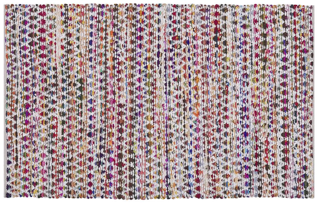Tapete em algodão multicolor 140 x 200 cm ARAKLI Beliani