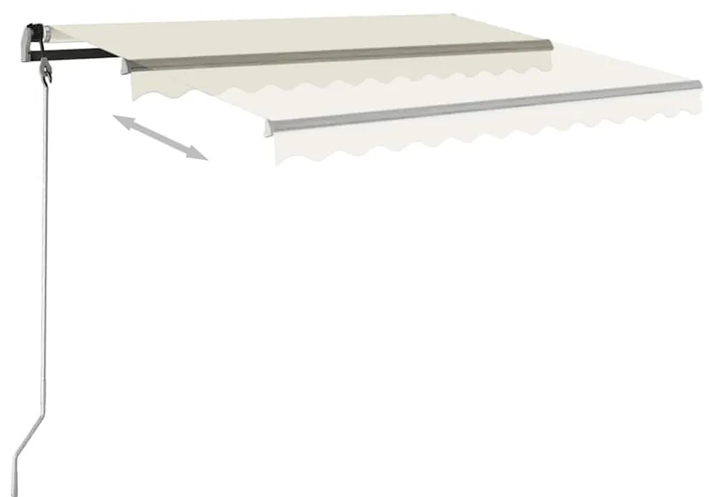 Toldo automático independente 400x300 cm cor creme