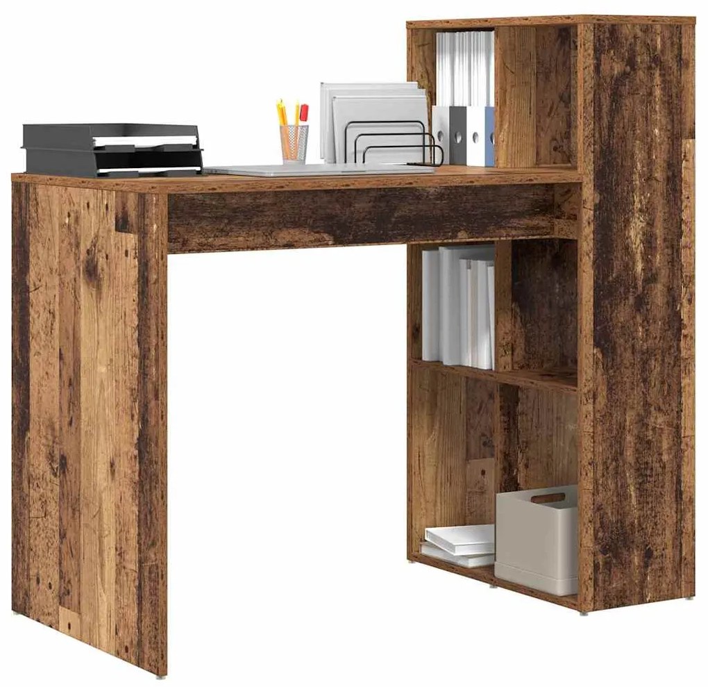 Mesa de Escritório Madeira Antiga Madeira Derivada Padrão