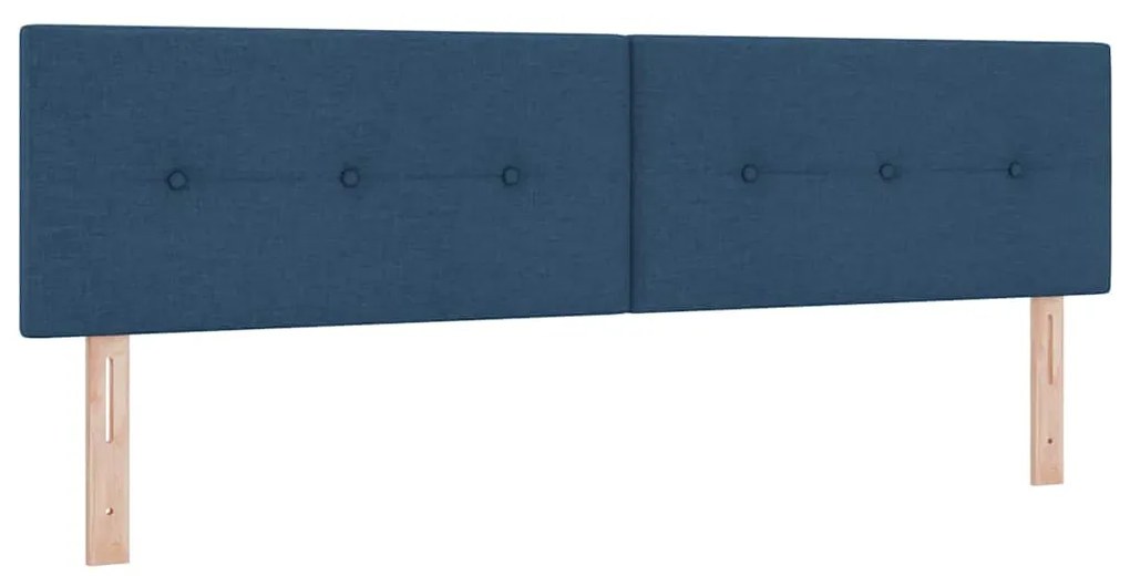 Cabeceira LED Estofada com Botões Azuis de 90 cm
