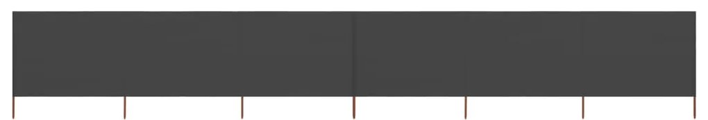 Para-vento com 6 painéis em tecido 800x160 cm antracite