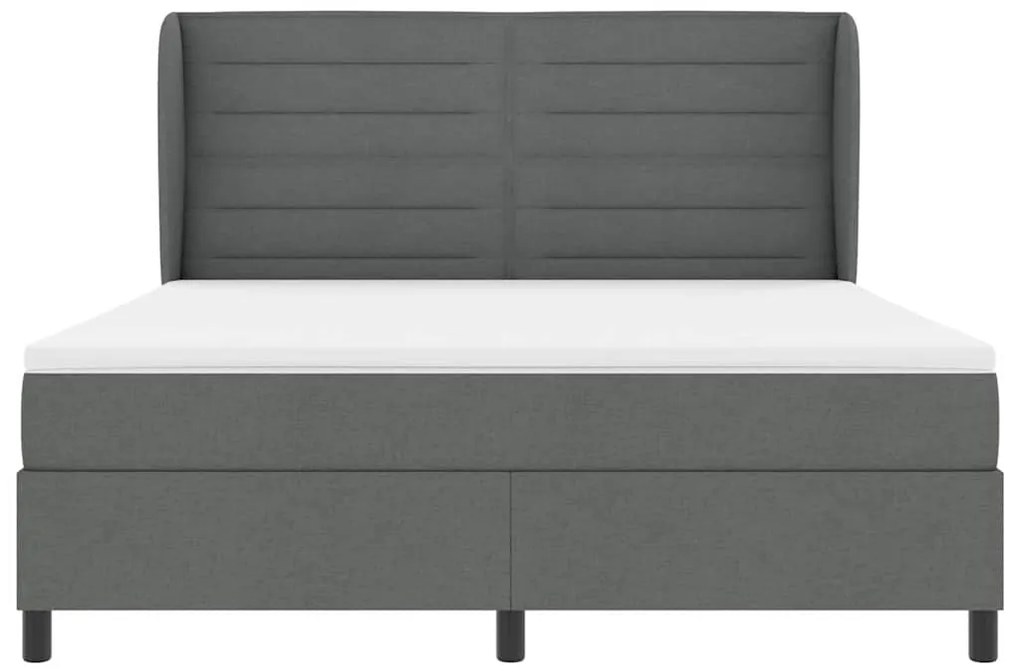 Cama Box com Colchão Cinza Escuro 180x200 cm