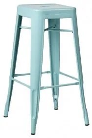 Banco Alto de Aço LIX Azul Ilha Paraíso & ↑76 cm - Sklum