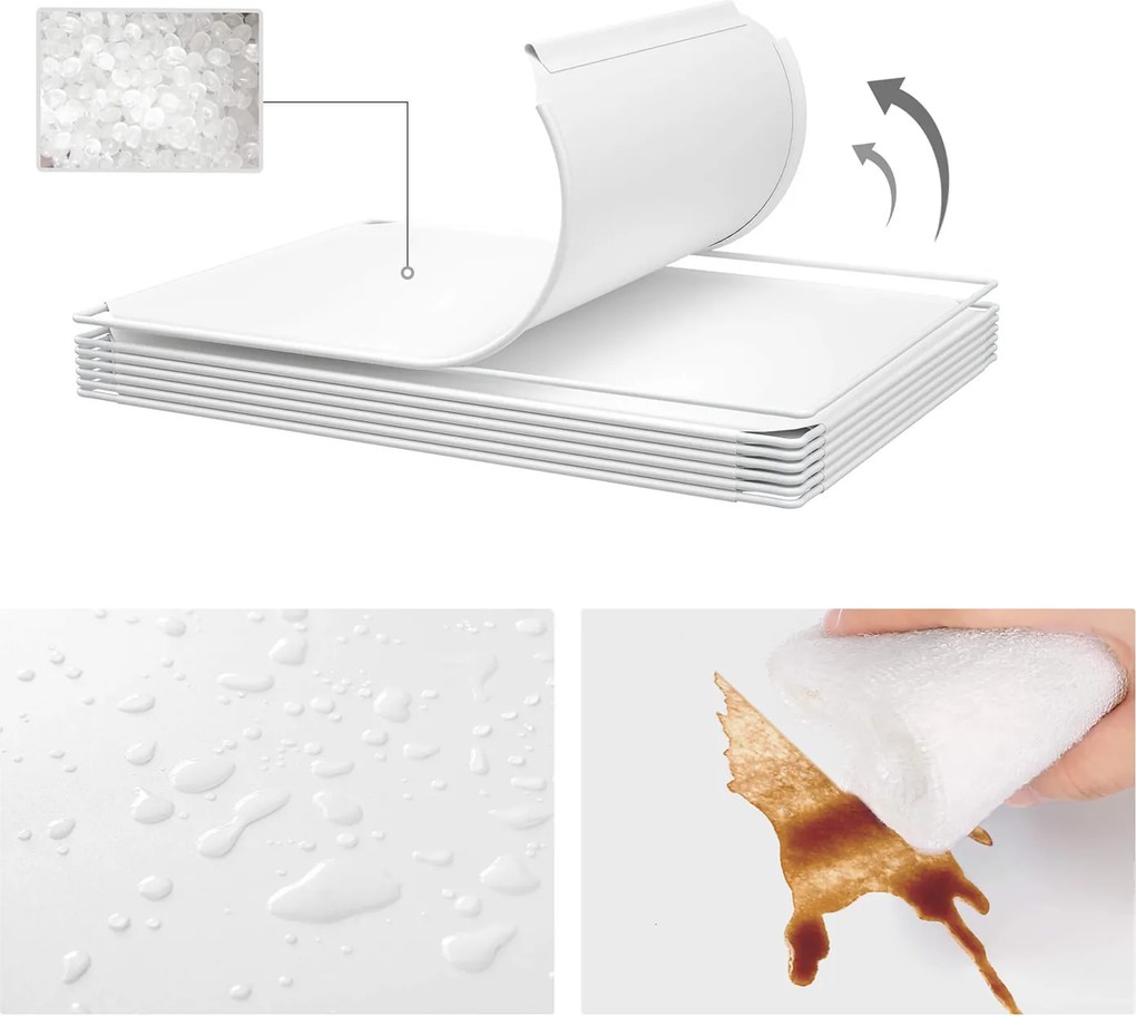 Armário de plástico para crianças 123 x 41 x 123 cm Branco