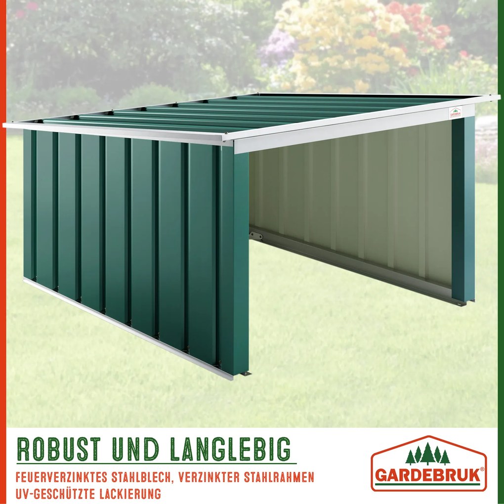 Garagem cortador de relva Metal 89x90x54cm Verde