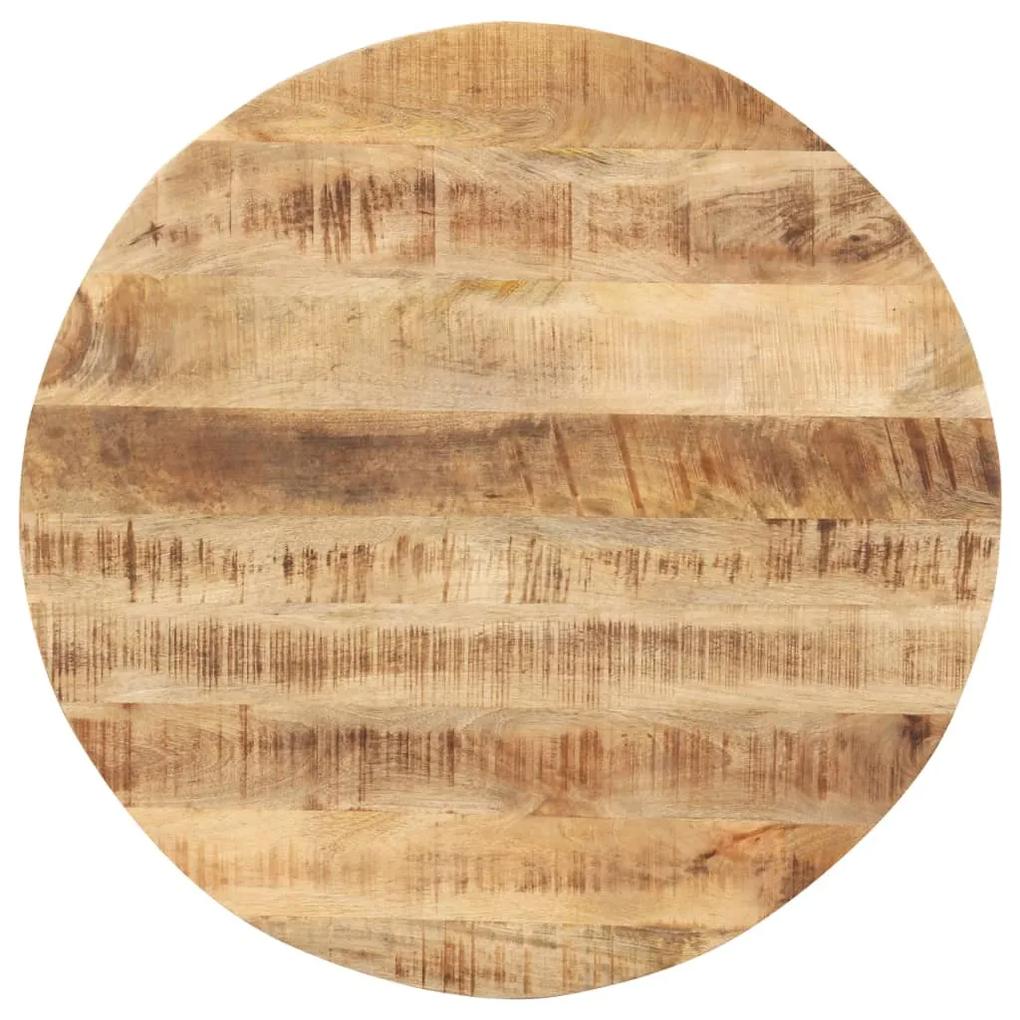 Tampo de mesa redondo madeira mangueira maciça 15-16 mm 50 cm