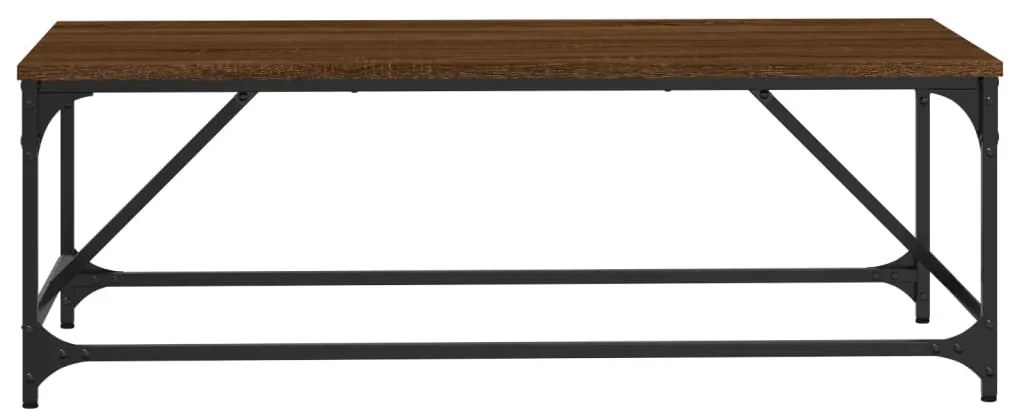 Mesa de centro 100x50x35 cm derivados madeira carvalho castanho