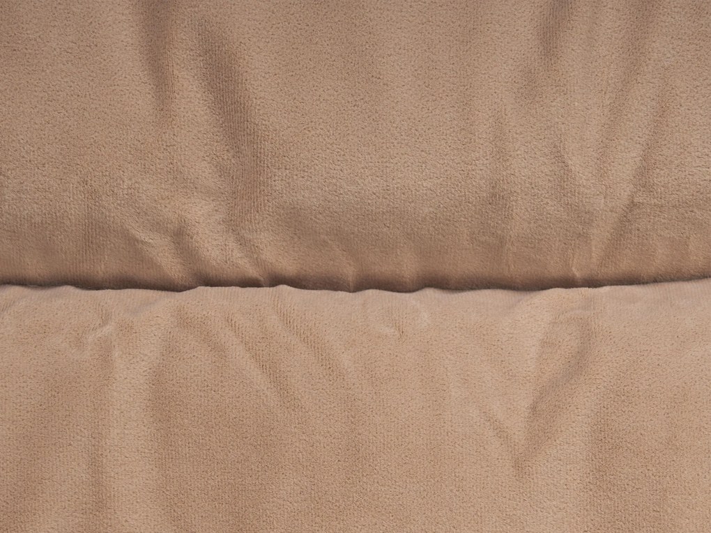 Cama para animal de estimação em veludo creme 60 x 45 cm ERGANI Beliani