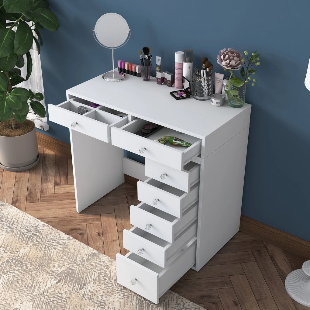 ****
Mesa de Maquilhagem BJ108 – Branco – 90 cm x 81,6 cm x 44,5 cm