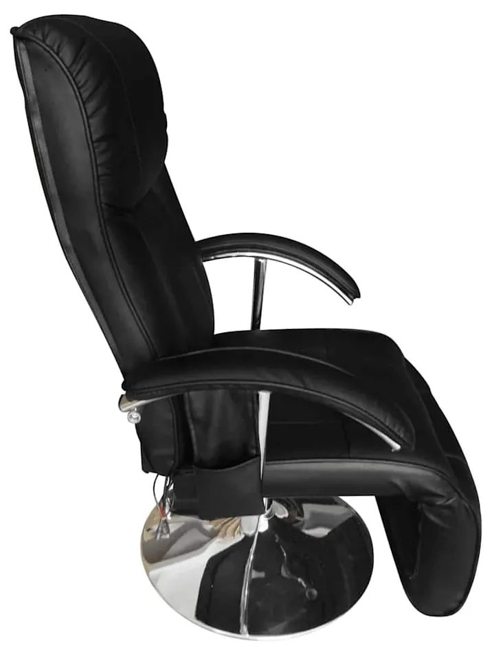 Cadeira de massagens couro artificial preto