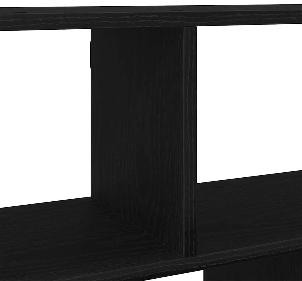 Prateleira de parede 100x25x50 cm deriv. madeira carvalho preto