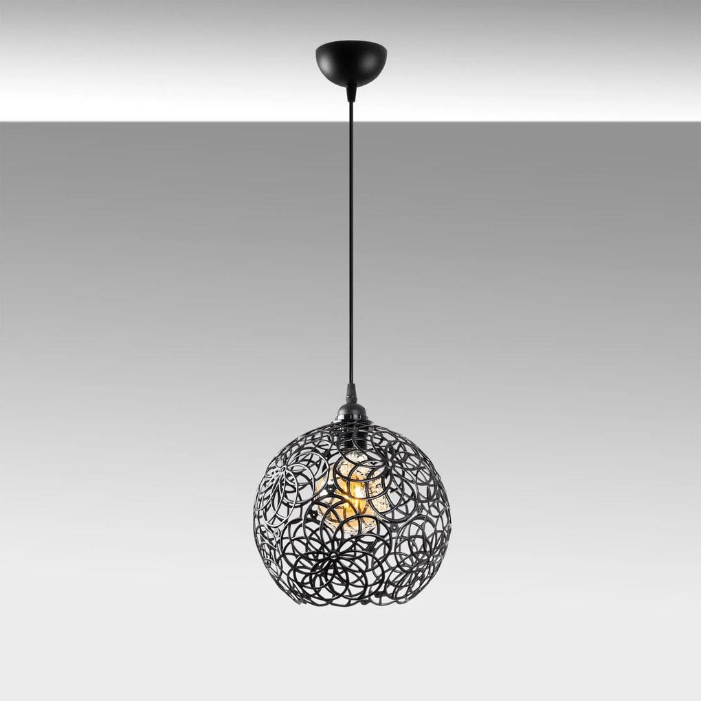 Candeeiro de Teto Hay – Preto – 25 x 25 x 126 cm