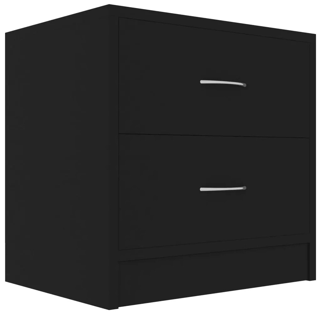 Mesas de cabeceira 2 pcs 40x30x40 cm derivados de madeira preto