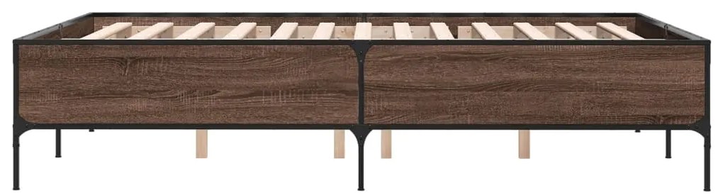 Estrutura de cama 135x190cm derivados madeira/metal