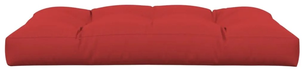 Almofadão para sofá de paletes 120x80x12 cm tecido vermelho