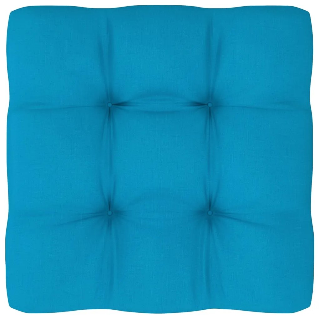 Almofadão para sofá de paletes 60x60x10 cm azul