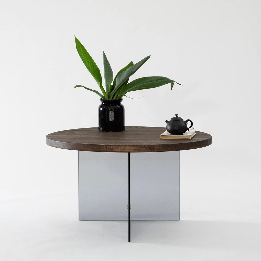 Mesa de Centro Serenity – Nogueira e Cinzento Escuro – 70 cm x 40 cm