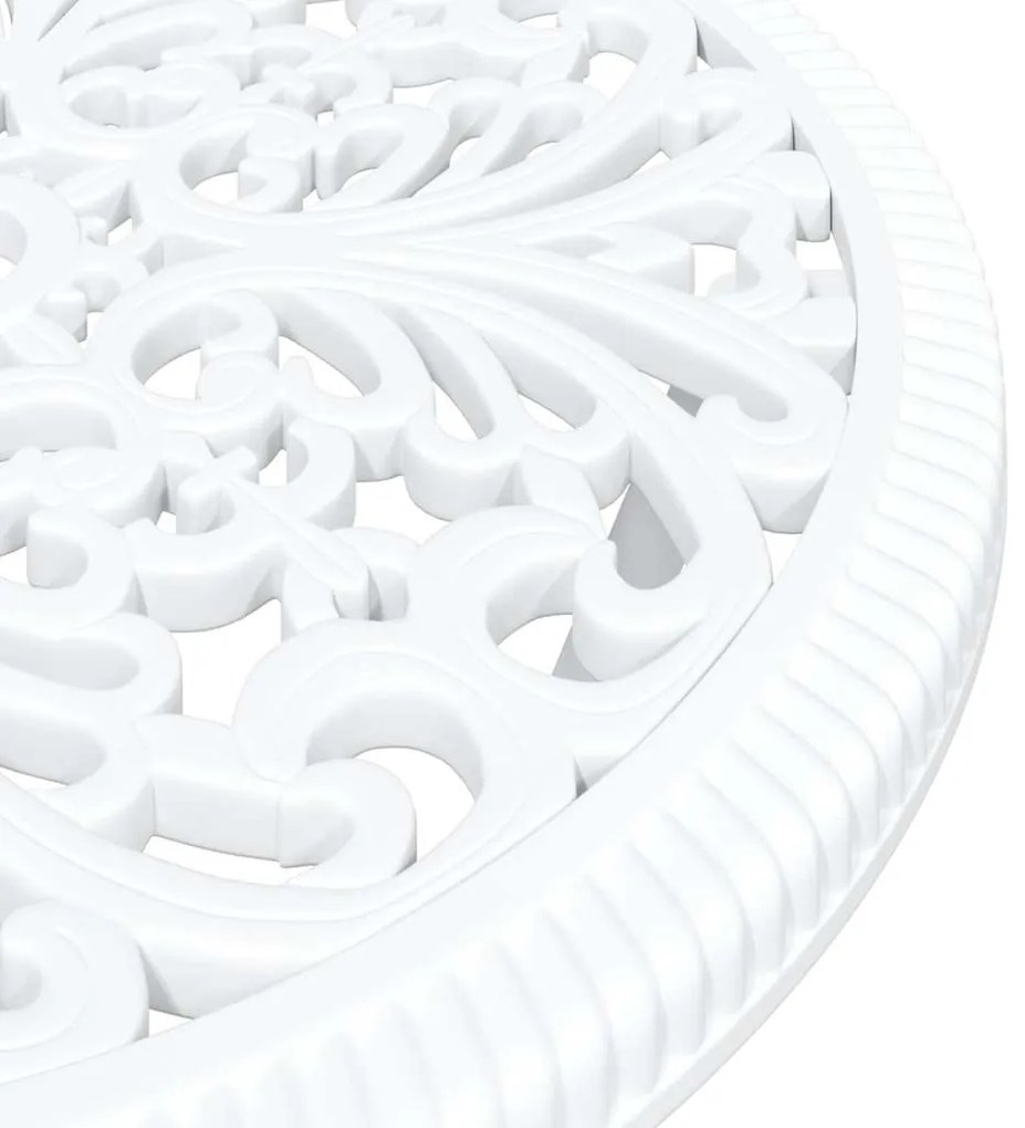 Conjunto de Bistrô de Jardim 3 Peças vidaXL Alumínio Fundido Branco
