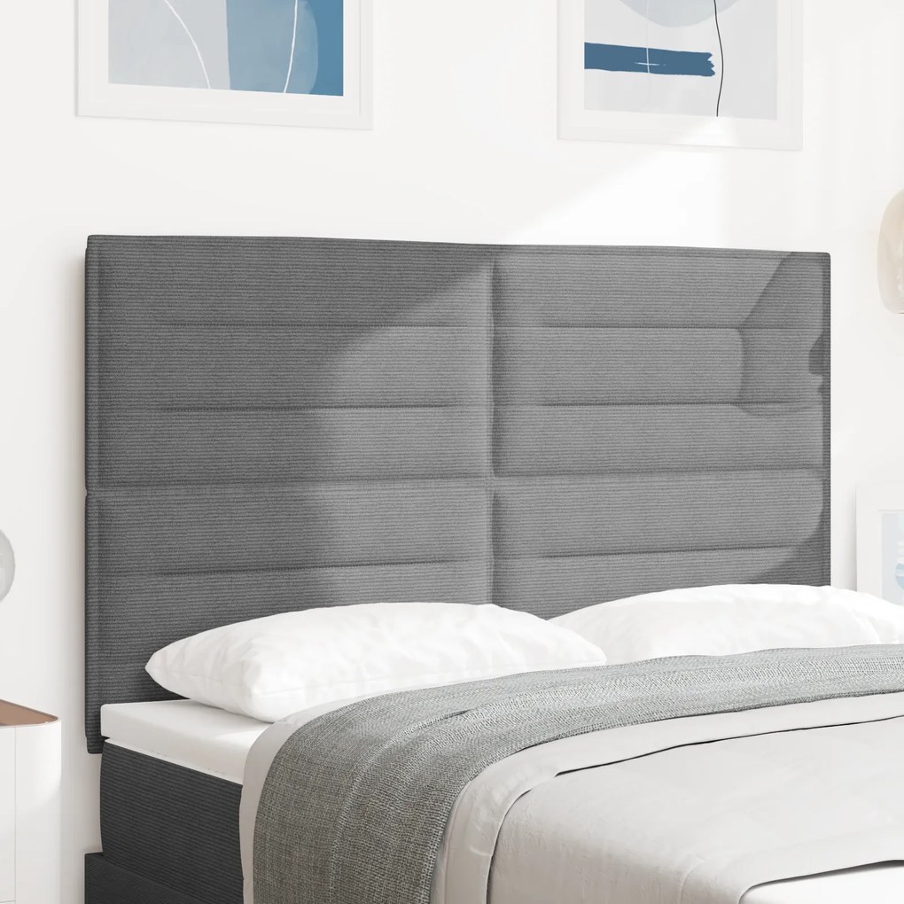 VidaXL Lâmpada de Cabeceira LED Cinza 72 cm em Tecido Corduroy
