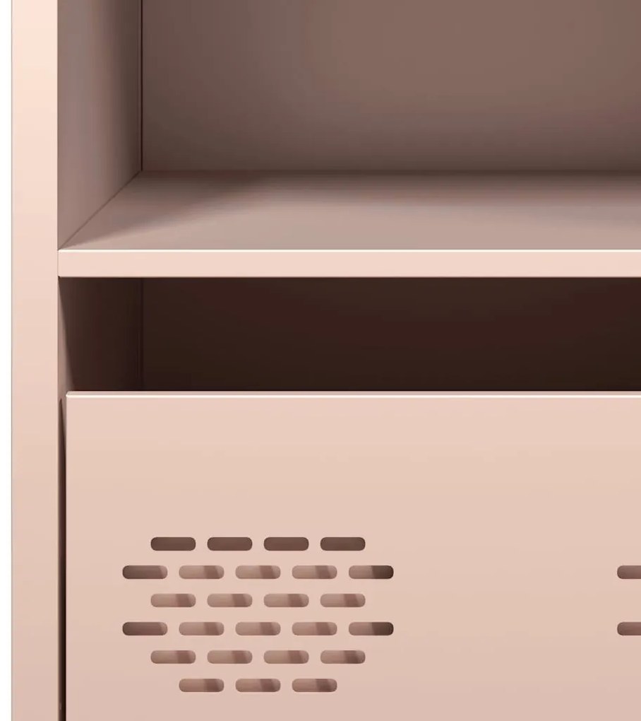 Aparador 68x39x73,5 cm aço laminado a frio rosa