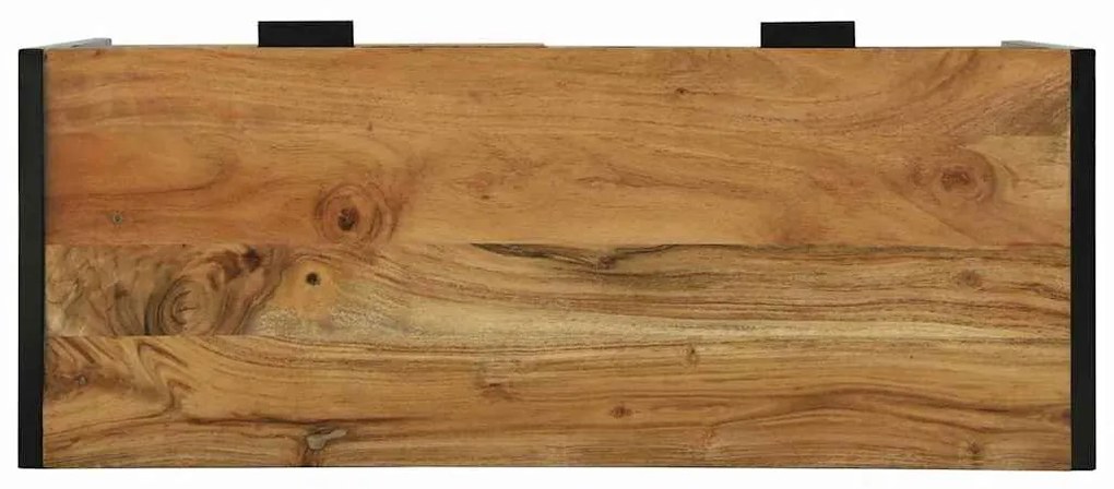 Mesa Console 90x35x75 cm Madeira Maciça Acácia