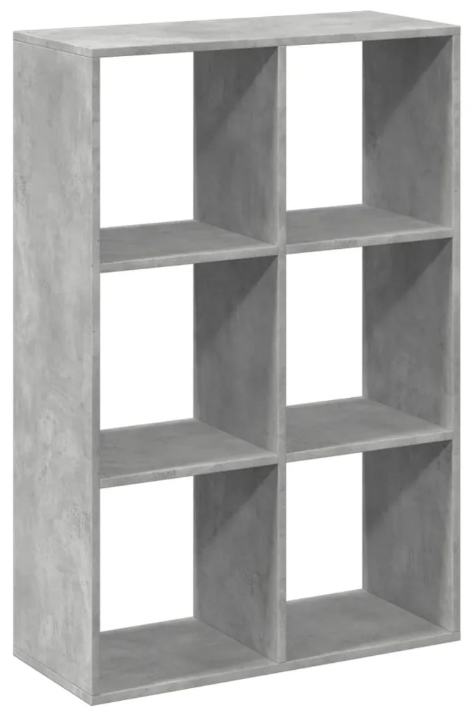 Estante divisória 69,5x29x103,5 cm deriv. madeira cinza cimento