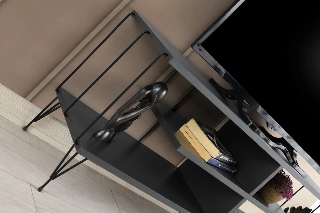 Móvel TV Eze – Antracite – 120x44,5x30 cm