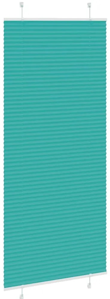 Gasolina verde Plissada Cega 95x200 cm Largura Tecido 94,4 cm